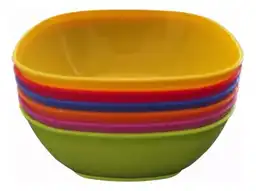 6 Bowls Plástico Reutilizable 12cm