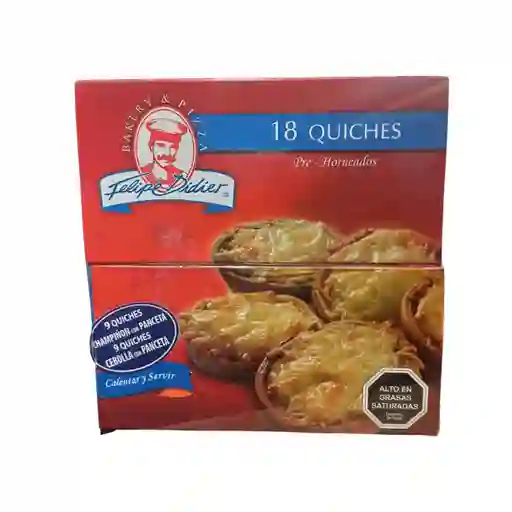 Quiches Champiñon Panceta / Cebolla Panceta 18 Unid