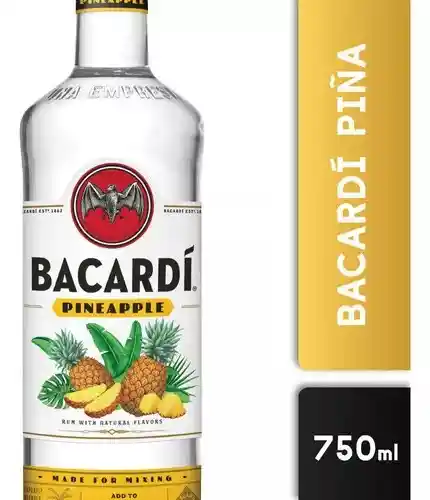 Bacardí Ron Pineapple (piña) 750 Ml 35 Grados