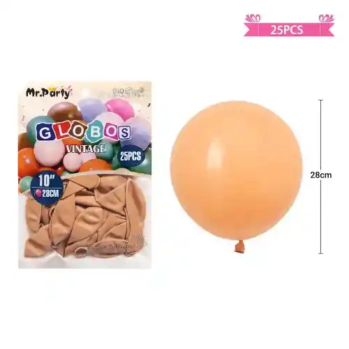Globos Vintage Beige Oscuro