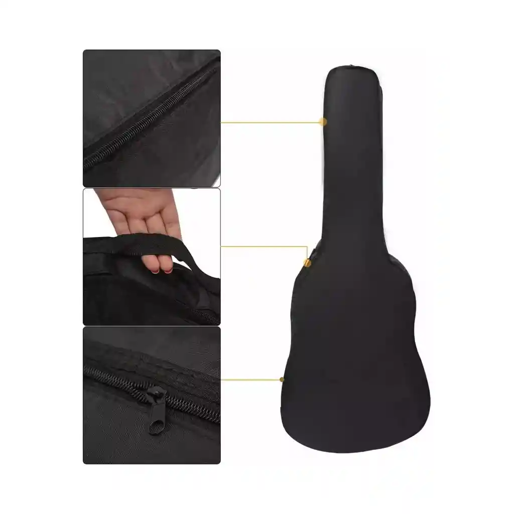 Funda Guitarra Acústica 40 Pulgadas Resistente Agua