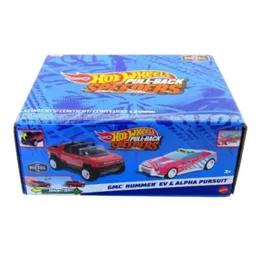 Mattel Hot Wheels Pull-back 2 Coches Carreras (gmc Hummer Ev Alpha Pursuit)