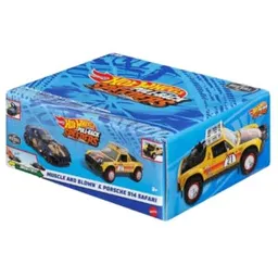 Mattel Hot Wheels Pull-back 2 Coches Carreras (muscle And Blownporsche 914 Safari)