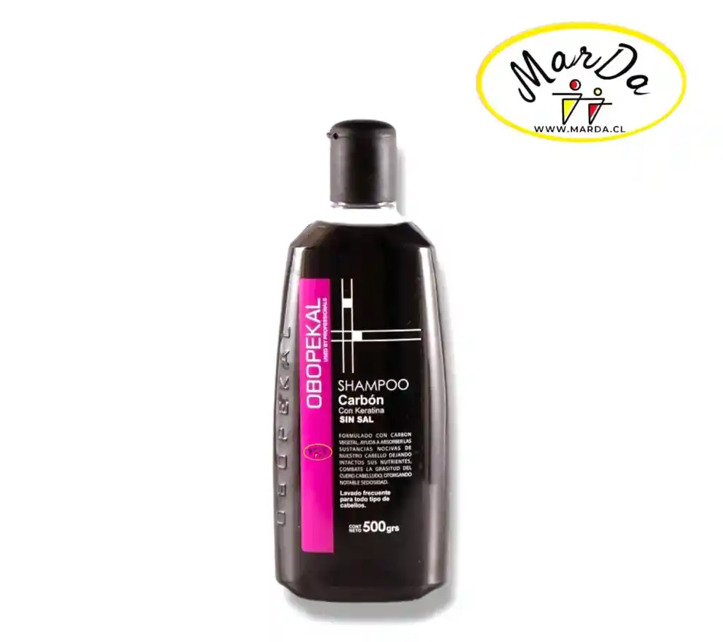 Shampoo Carbon Sin Sal Con Keratina Obopekal 500 Ml