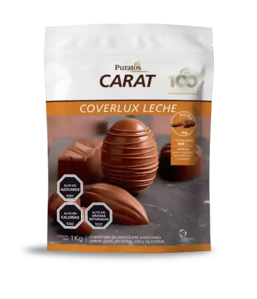 Chocolate De Leche 1 Kilo Puratos Carat Cobertura