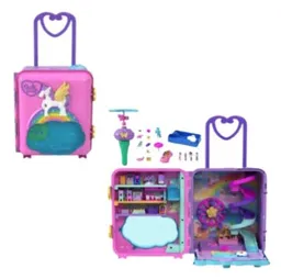 Mattel Polly Pocket Maleta Set De Juegos Resort Roll Away