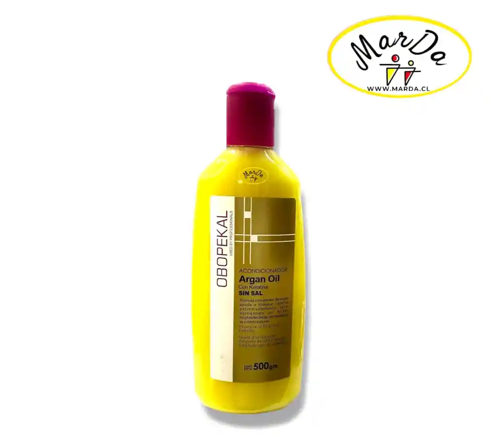 Acondicionador Argan Sin Sal Obopekal 500 Ml