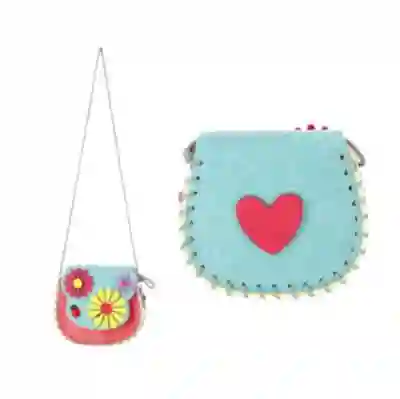 Cartera Bandolera Infantil Con Flores De Colores