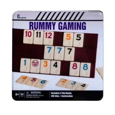 Pip Games Juego De Rummy En Caja Metálica