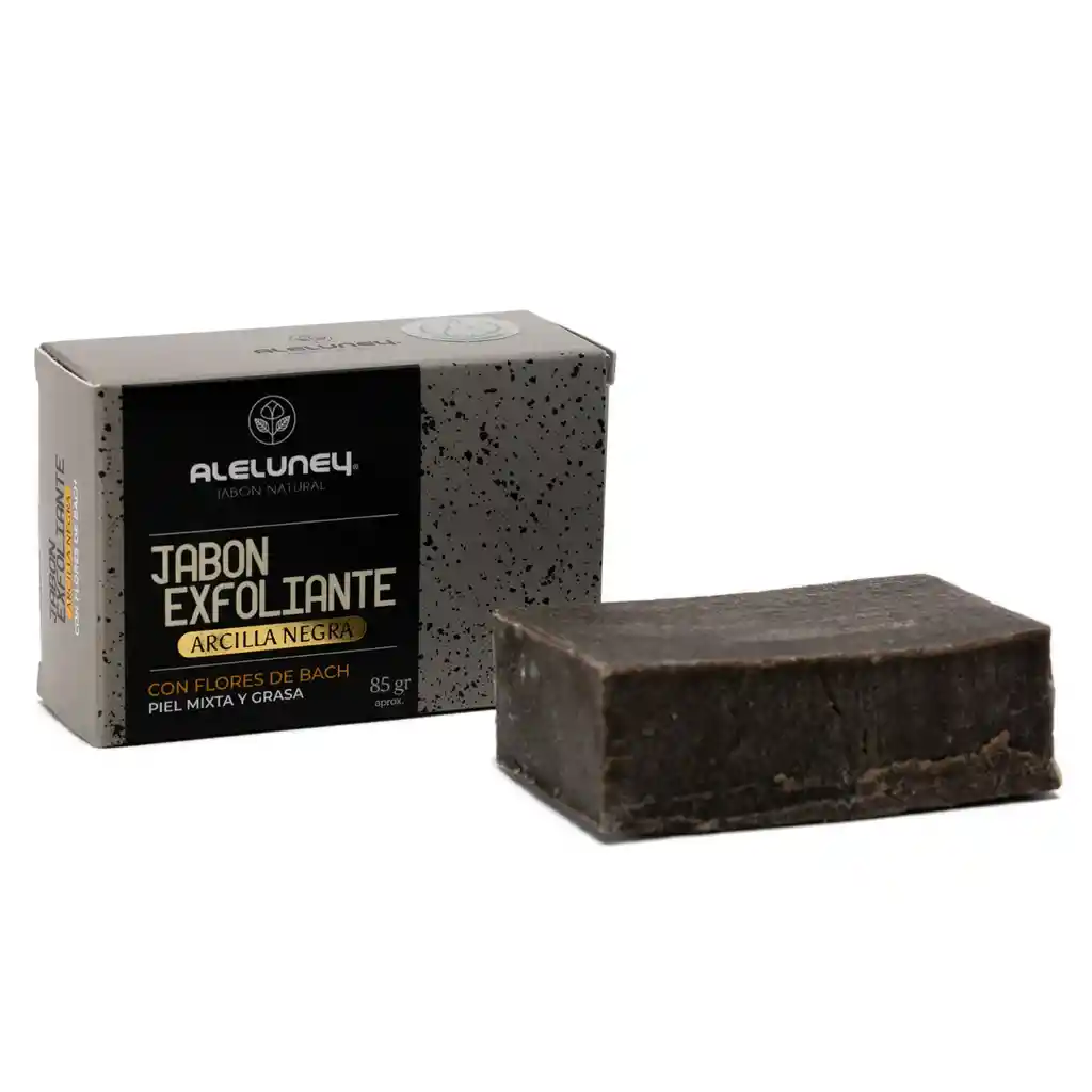 Jabón Barra Exfoliante Arcilla Negra