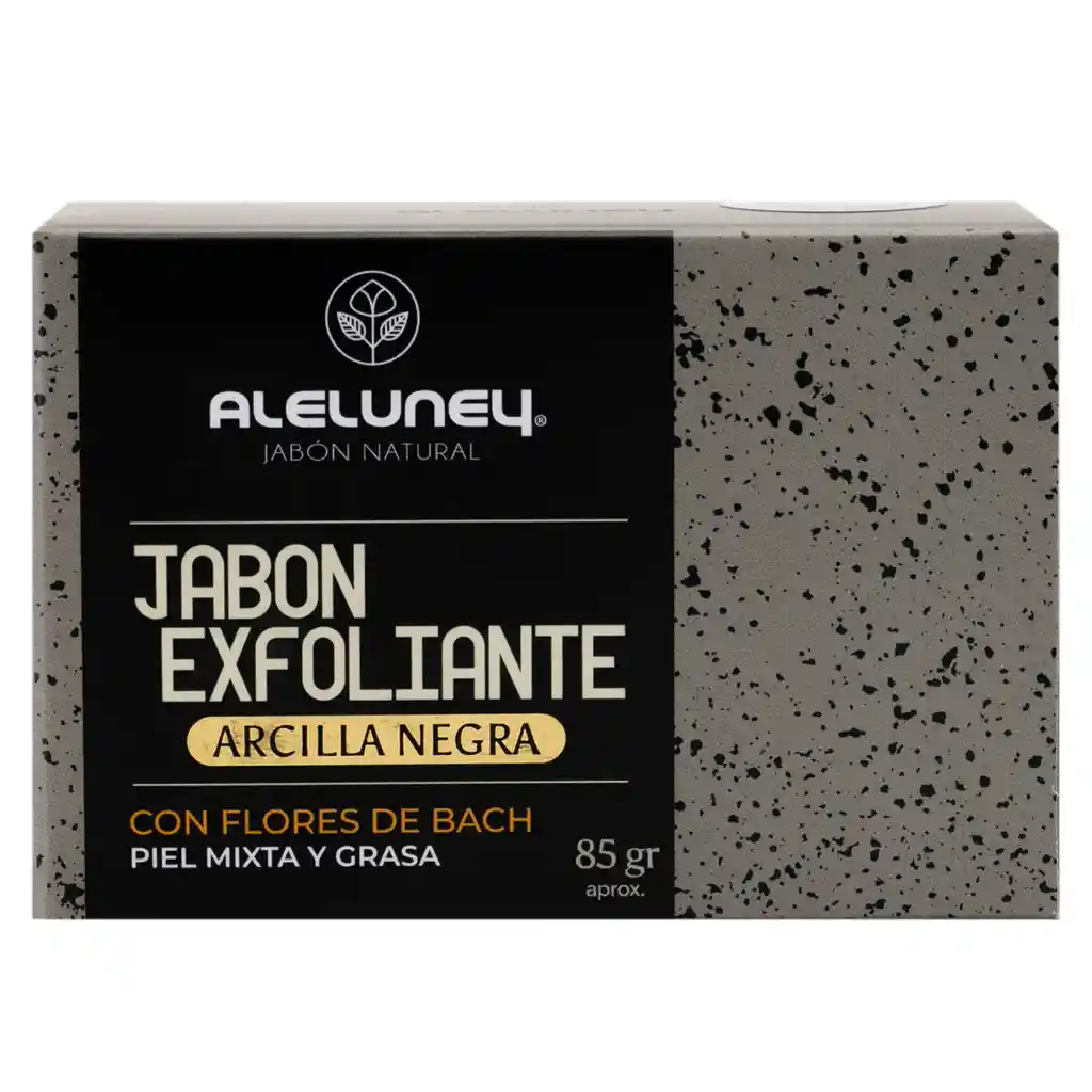 Jabón Barra Exfoliante Arcilla Negra