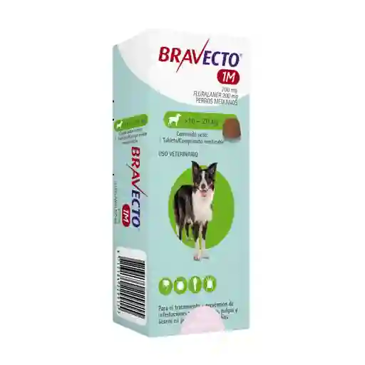 Bravecto 10 – 20 Kg 1 M Para Perros