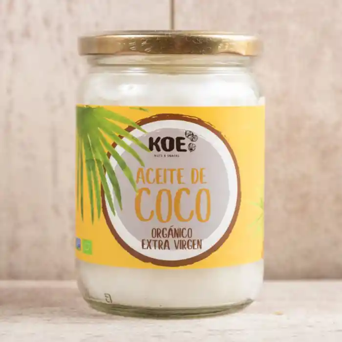 Aceite De Coco Organico Extra Virgen 200ml Koe