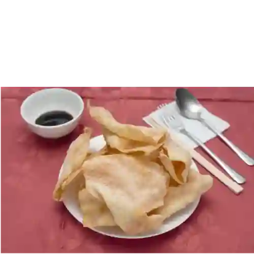 10 Wantan Fritos Sin Relleno