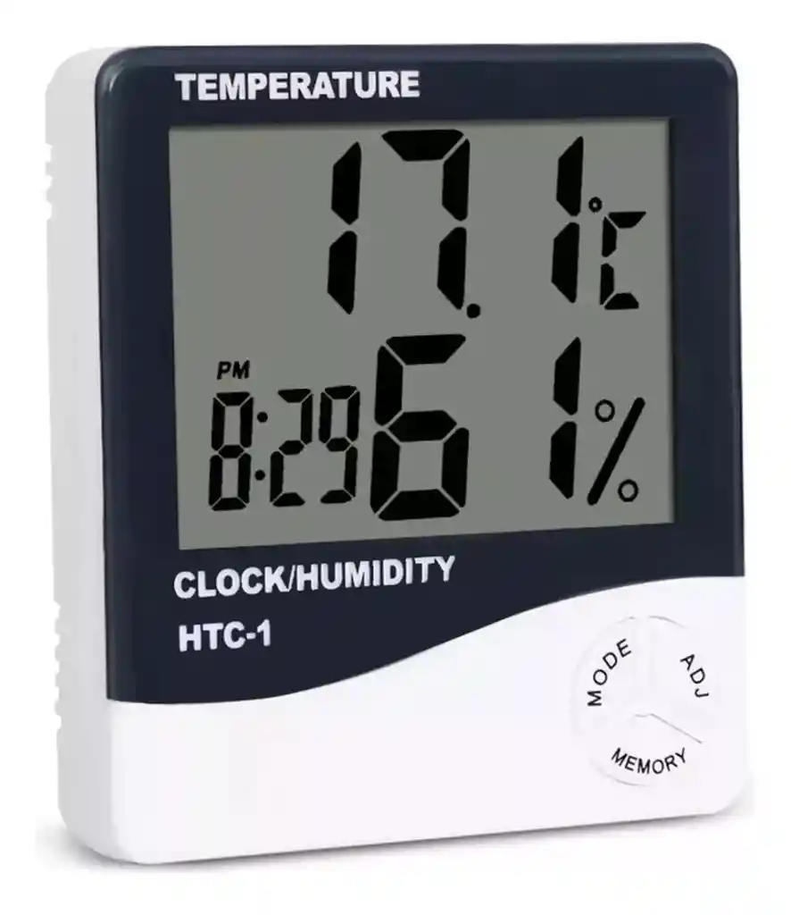 Termometro Ambiental Digital Lcd Reloj Despertador Alarma
