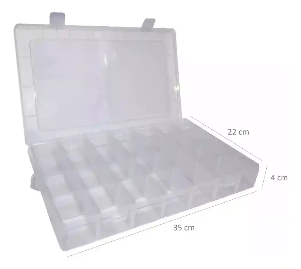 Caja Organizadora Plástica Multipropósito Compartimentos L