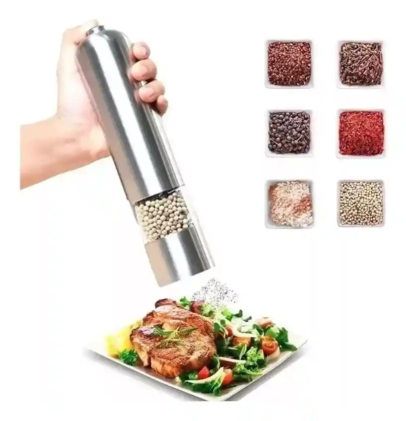 Molinillo Eléctrico Pimienta Sal Especias