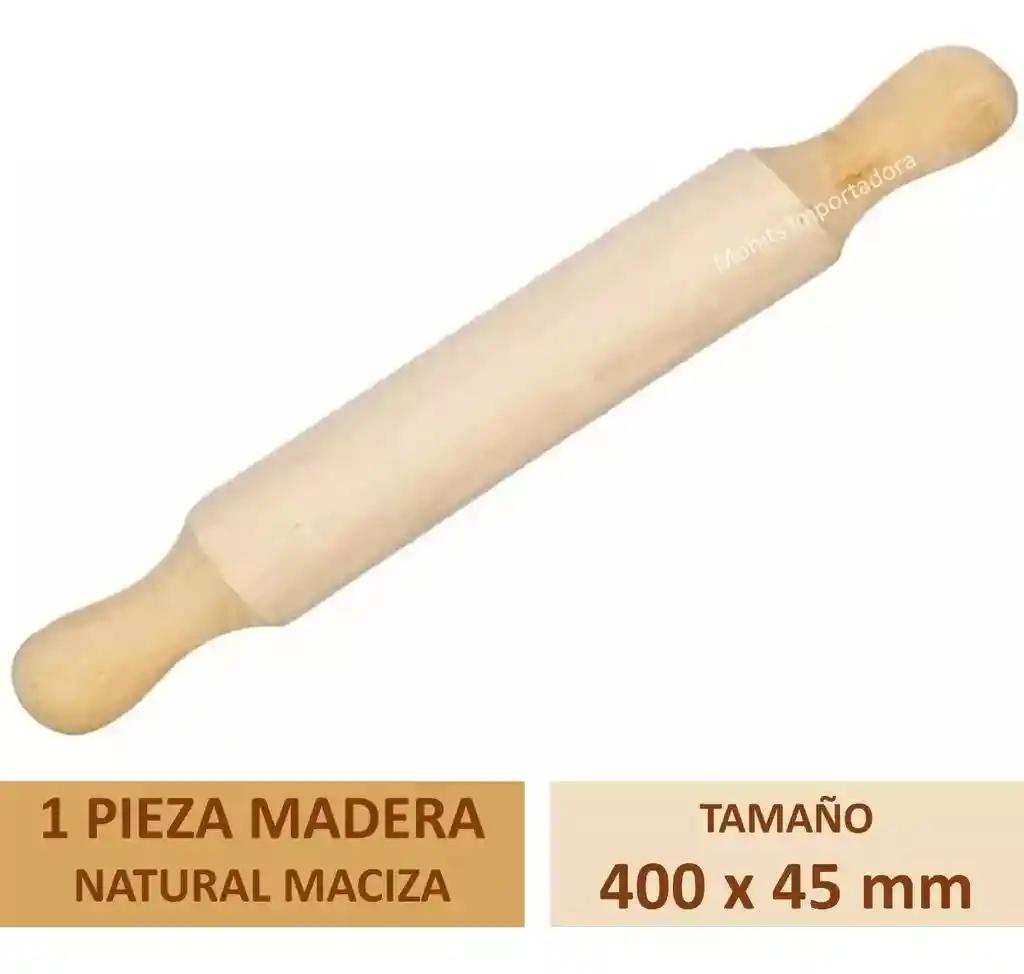 Uslero Madera Pan Postres Rodillo Reposteria Cocina