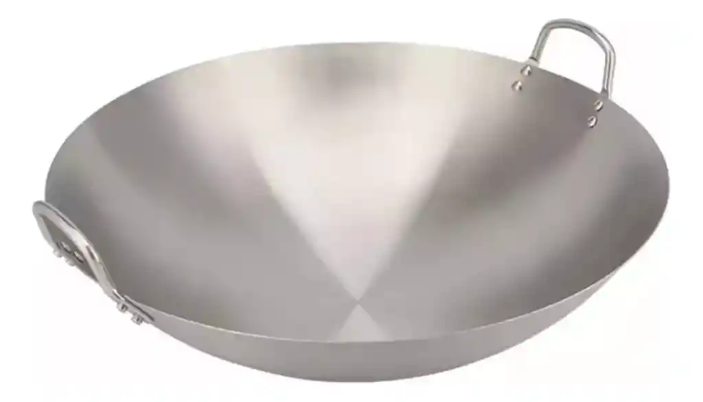Wok Disco De Acero Inoxidable Premium Curado Sartén Parrilla