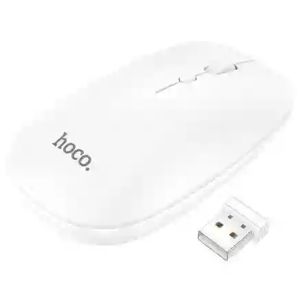 Mouse Inalámbrico Hoco Gm15 Bluetooth2,4g Blanco