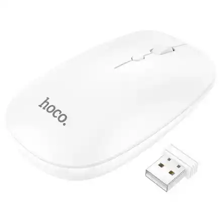 Mouse Inalámbrico Hoco Gm15 Bluetooth2,4g Blanco