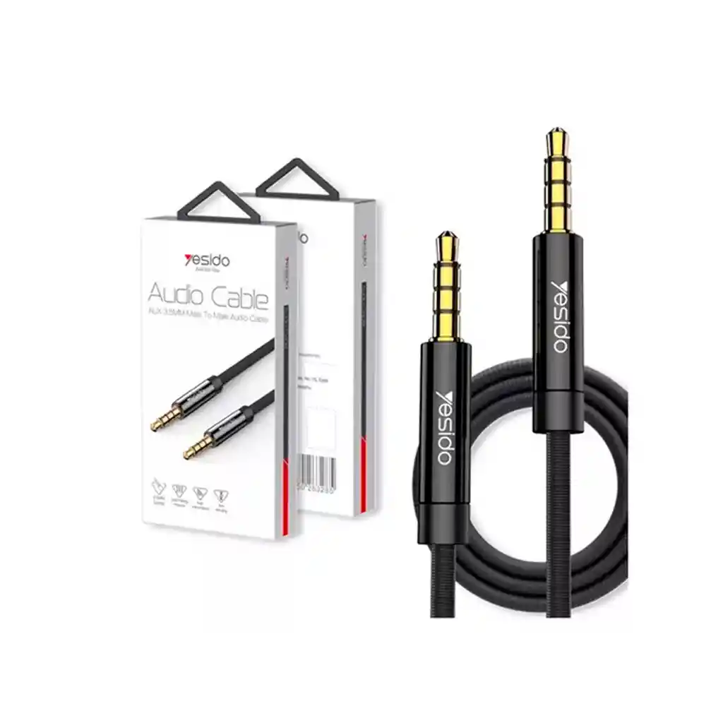 Cable Adaptador De Audio Jack 3,5mm Macho A Jack 3,5mm Macho, Trenzado, Sin Delay