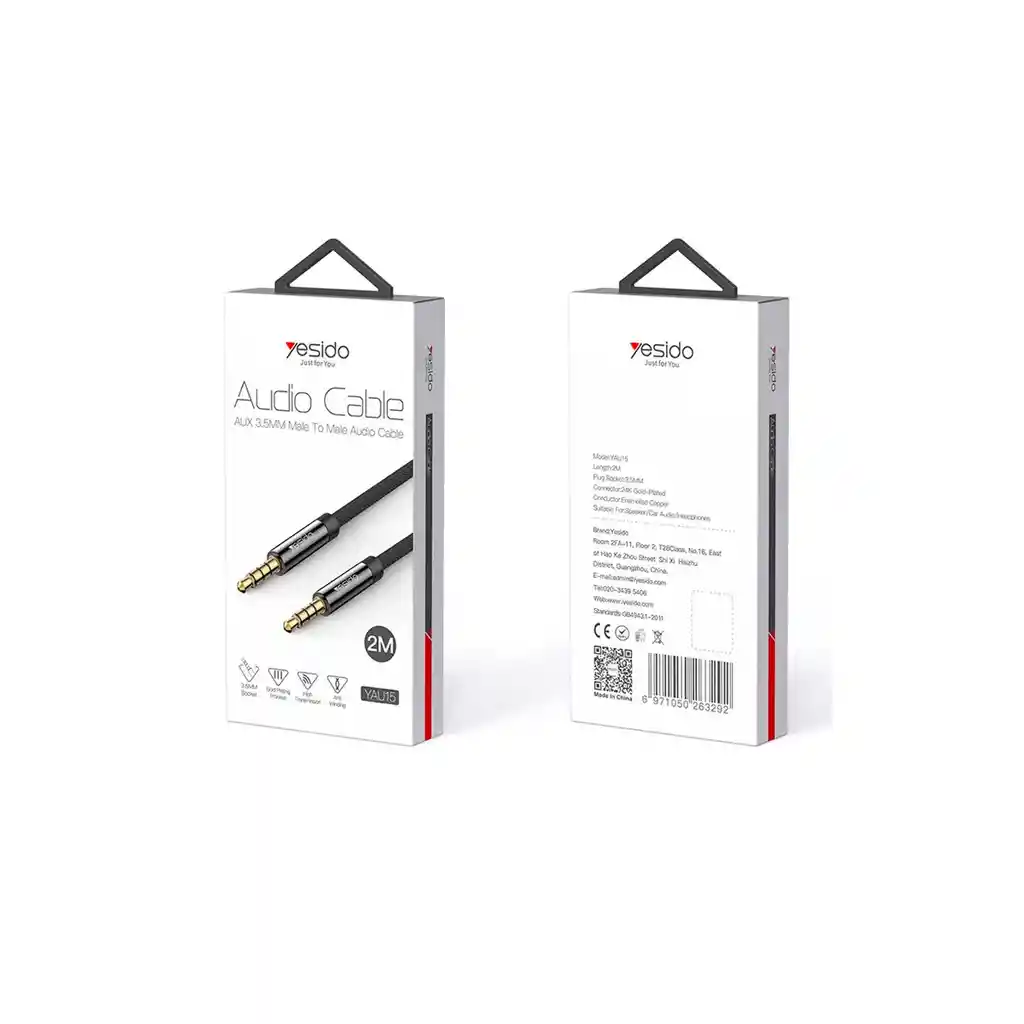 Cable Adaptador De Audio Jack 3,5mm Macho A Jack 3,5mm Macho, Trenzado, Sin Delay