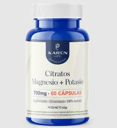 Citrato De Magnesio + Citrato De Potasio 700mg