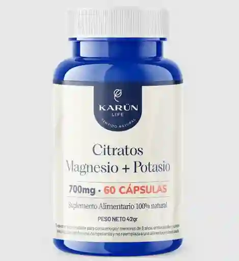 Citrato De Magnesio + Citrato De Potasio 700mg