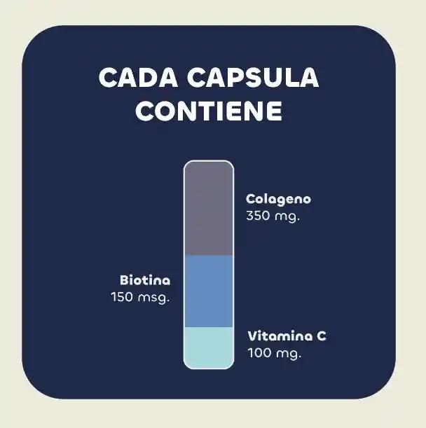 Colágeno Hidrolizado + Biotina + Vitamian C - 60 Capsulas