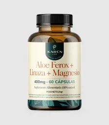 Aloe Ferox + Linaza + Magnesio 400 Mg 60 Capsulas