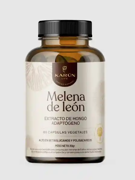 Melena De León Hongo - 60 Capsula Vegetal