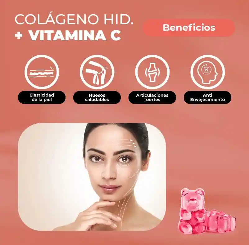 Gomitas Colágeno Hidrolizado + Vitamina C