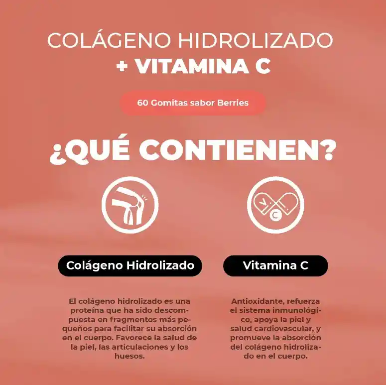 Gomitas Colágeno Hidrolizado + Vitamina C
