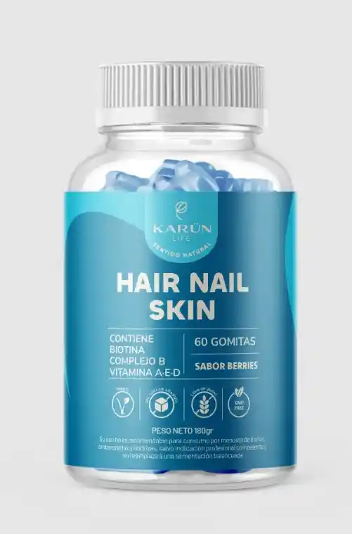 Gomitas Hair Nail Skin 60 Unidades