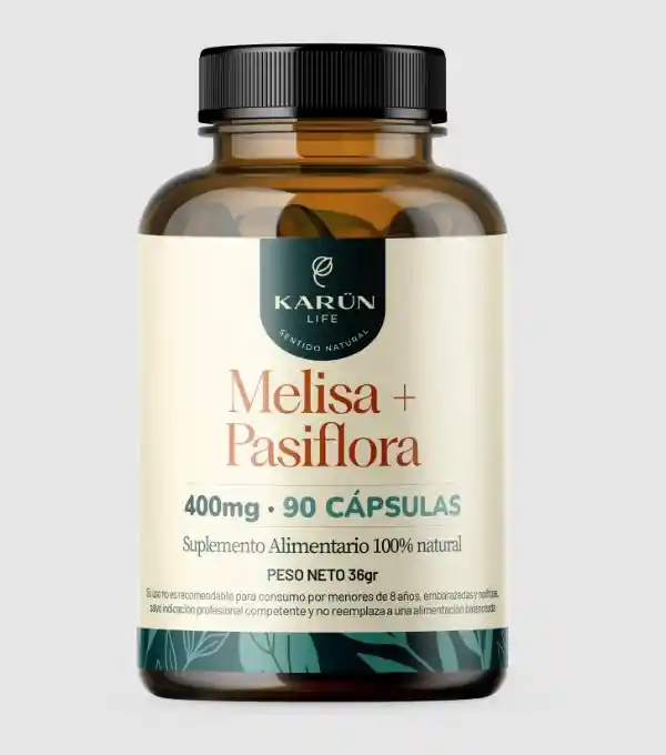 Melisa + Pasiflora 400 Mg 90 Capsulas