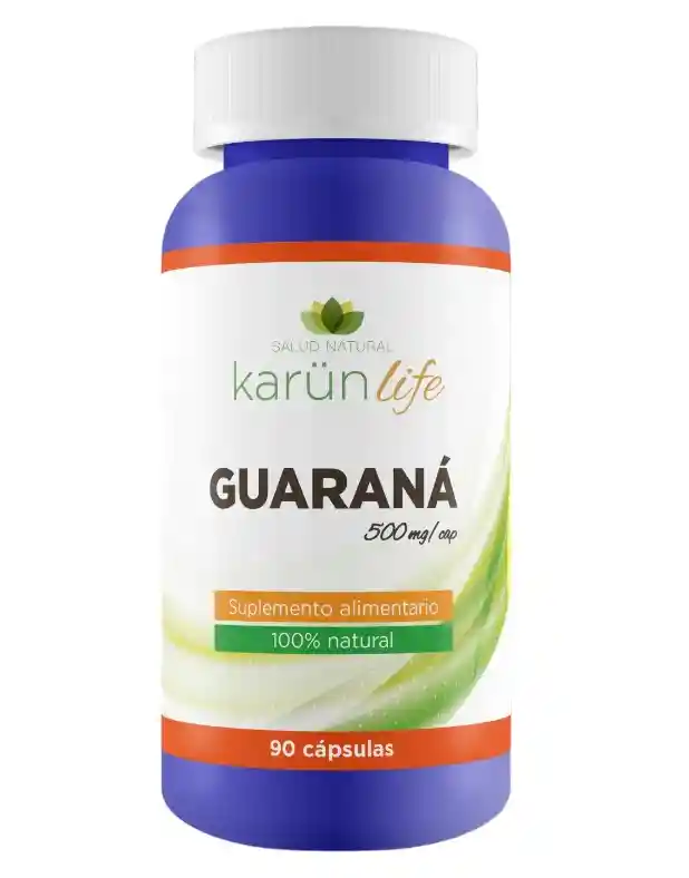 Guaraná 90 Cápsulas 500 Mg