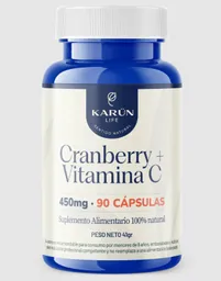 Cranberry + Vitamina C 90 Capsulas 450 Mg