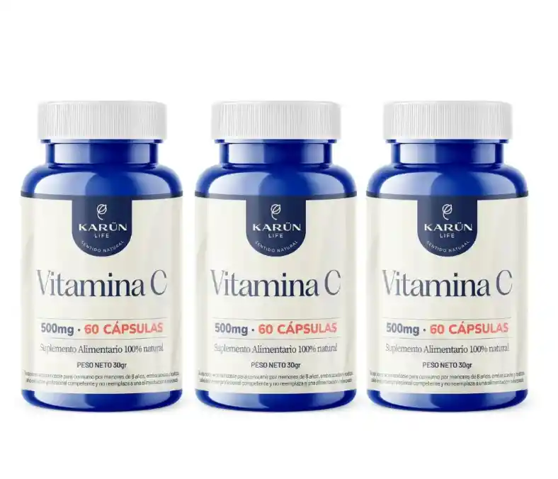 Vitamina C 60 Capsulas 500 Mg