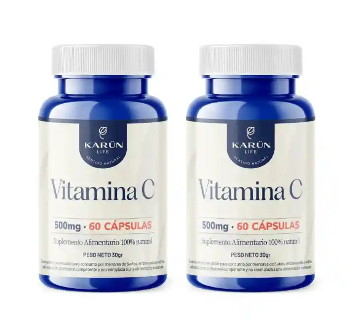 Vitamina C 60 Capsulas 500 Mg