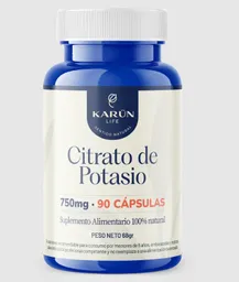 Citrato De Potasio 750 Mg 90 Capsulas