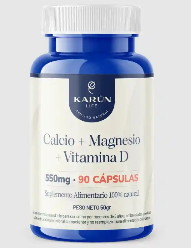 Calcio + Magnesio + Vitamina D 90 Capsulas