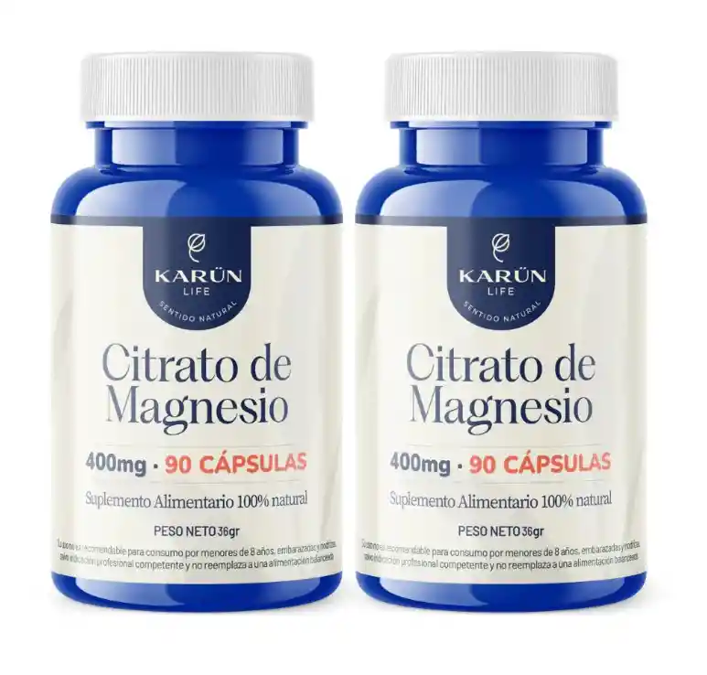Citrato De Magnesio 400 Mg 90 Cápsulas