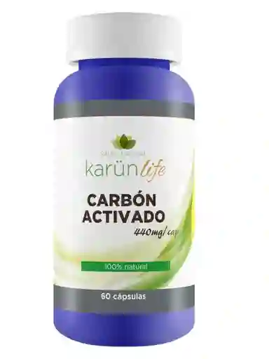 Carbón Activado 60 Capsulas 440 Mg