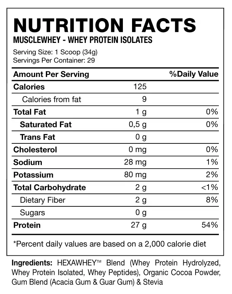 Proteina Hexacore Muscle Whey 2.2 Lbs Cookies And Cream