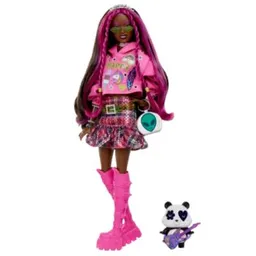 Mattel Barbie Extra Muñeca Y Accesorios ¡incluye Mascota Panda!