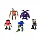 Sonic Prime Pack 5 Figuras 7cm (eggforce-knuckles-sonic-rouge The Bat-rare)