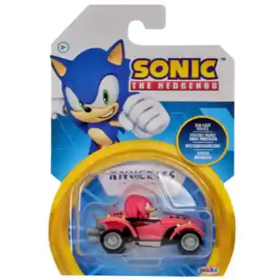 Sonic The Hedgehog Vehículo Metálico C/figura 1:64 Knuckles