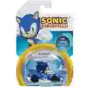 Sonic The Hedgehog Vehículo Metálico C/figura 1:64 Sonic