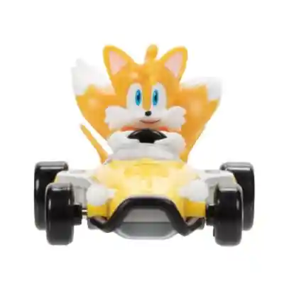 Sonic The Hedgehog Vehículo Metálico C/figura 1:64 Tails